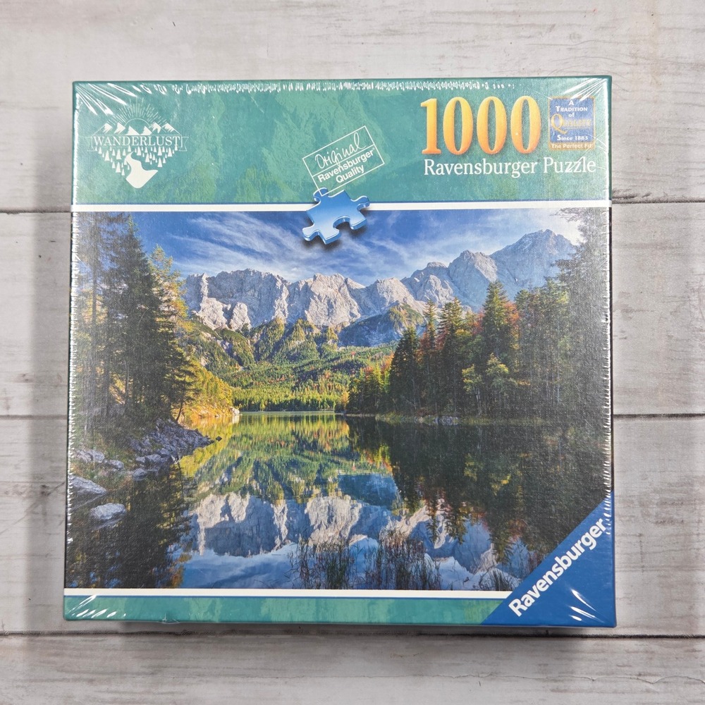 Ravensburger Wanderlust Eib Lake Germany Jigsaw Puzzle 1000 Piece Landscape Blue